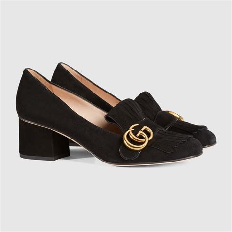 gucci mid heel pump dupe|gucci suede mid heel pump.